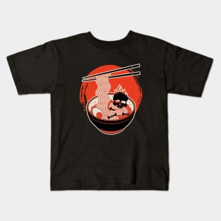 skull ramen Kids T-Shirt